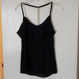 Dressy black chain detailed tank